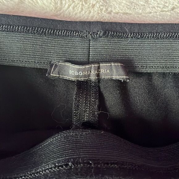 BCBGMAXAZRIA Straight Leg Black Dress Slacks - Picture 7 of 8